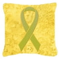 thumbnail image 2 of Carolines Treasures AN1203PW1818 Yellow Ribbon for Sarcoma Bone or Bladder Cancer Awareness   Canvas Fabric Decorative, 2 of 2