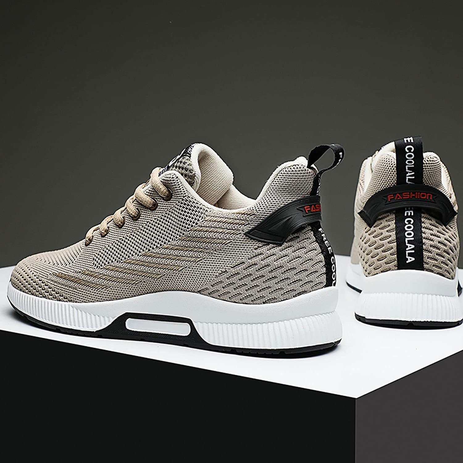 Men's Elevator Sneakers Inch Invisible Height Increasing Lace