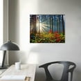 thumbnail image 3 of Shiartex Nature Landscape Sunrise Tree Canvas Wall Art -Wall Decoration for Living Room Forest Picture Artwork Painting Prints of Trees for Bedroom and Home Décor 20x16 in/16x12 in, 3 of 4