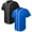 Black Blue, variant on 2 Pack Men's Baseball Jersey Button Down Jersey Short Sleeve Shirt-Black Black-M