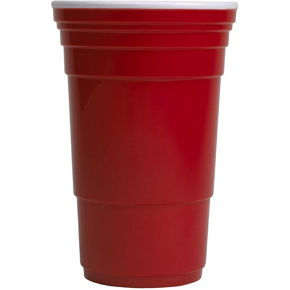 Red Cup Living Reusable Cup, 32 oz Party Cups Travel Friendly Red