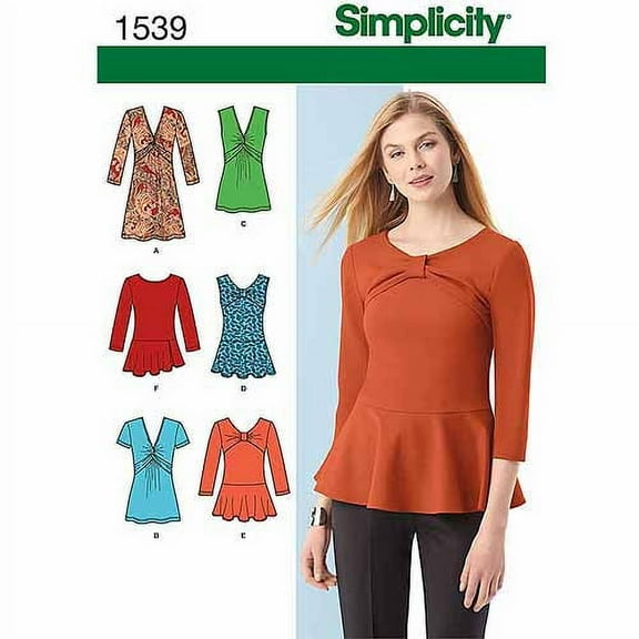 Simplicity Misses Tops & Vests Patterns, 1 Each