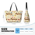thumbnail image 4 of Easygdp Dachshund Dog And Flower Bolsa de Viaje de Playa de Gran Capacidad, Bolsa Tote Perfecta para la Playa, Escapadas de Fin de Semana y Viajes, 4 of 7