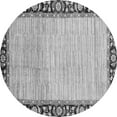 thumbnail image 1 of Ahgly Company Indoor Round Abstract Gray Modern Area Rugs, 6' Round, 1 of 4