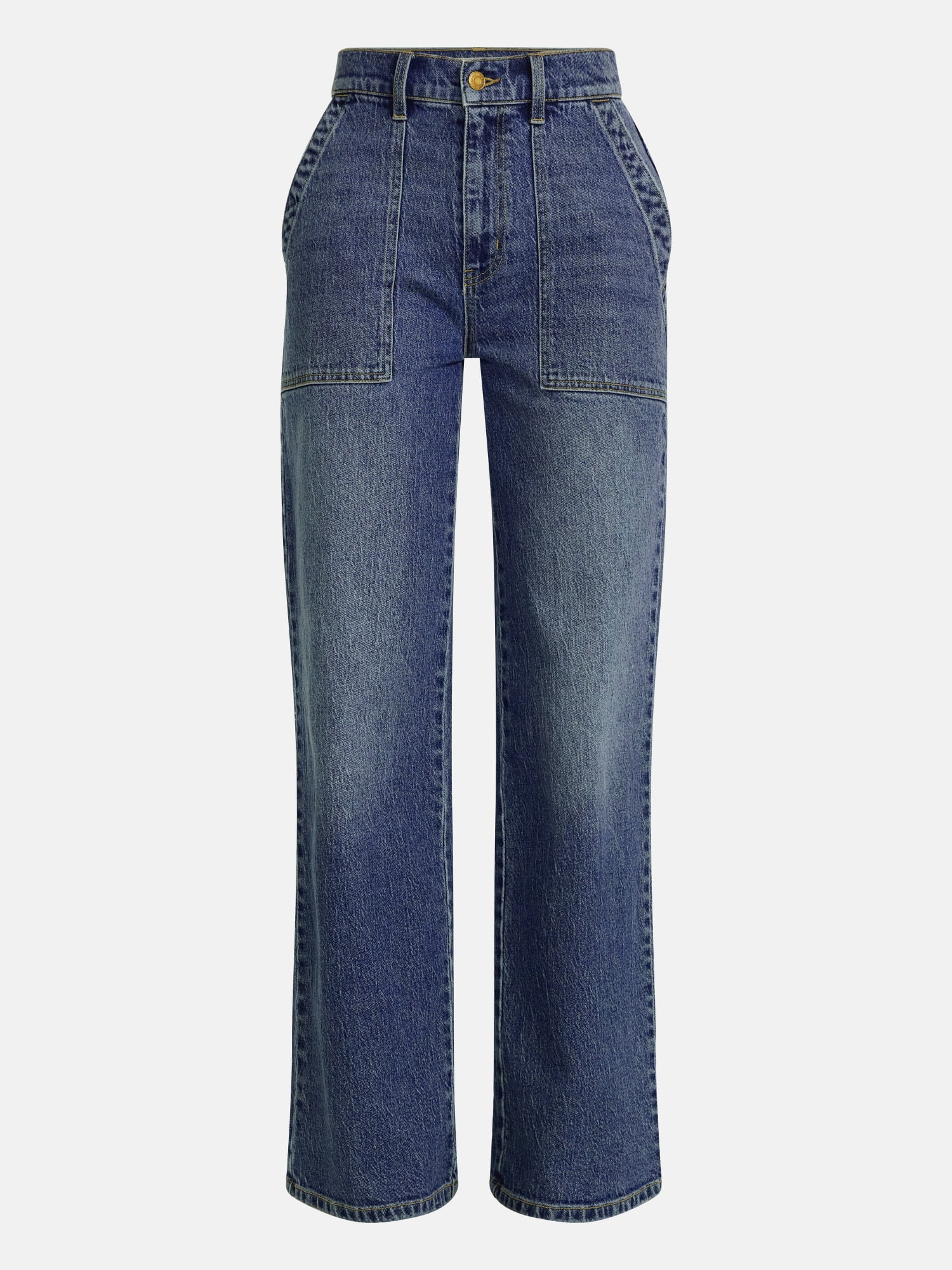 Scenario Women's High Rise Utility Jeans, 31" Regular and 29" Short Inseam, Sizes 0-20
