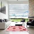 thumbnail image 7 of Ahgly Company Machine Washable Indoor Square Transitional Deep Rose Pink Area Rugs, 5' Square, 7 of 7