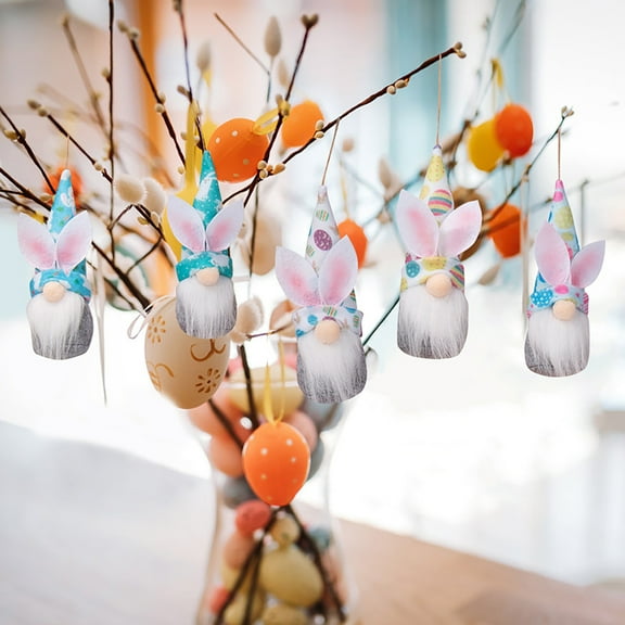 Black and Friday Toy Deals Easter Decorative Props Pendants Dwarf Faceless Doll Pendants Easter Rabbit Toys For Girls Boys 3-6 Years