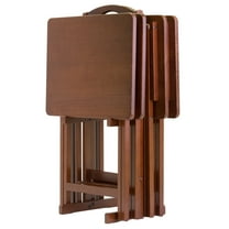 Winsome Alex 5-Pc Snack Table Set, Walnut Finish