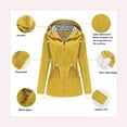 thumbnail image 6 of Windproof and Windbreaker Jackets for Womens Zip Up Coat Fashion Windbreaker Outerwear Casual Rainproof Jacket Gifts for Womens, 6 of 9