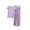Purple, variant on FengMoreActive Women's 2PC Pajamas Set V-Neck Tshirt And Wide Leg Pants Loose Sleepwear Suits Solid Color Casual Pajamas Sets
