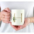 thumbnail image 3 of Koyal Wholesale Ceramic Coffee Mug, Exotic Tropical Monogram, Letter H, 3 of 5