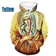 thumbnail image 3 of Sudadera con capucha gráfica de Virgen María ama a todos para hombre, sudaderas informales de gran tamaño personalizadas con estampado 3D, sudaderas para hombres, 3 of 5