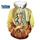 thumbnail image 3 of Sudadera con capucha gráfica de Virgen María ama a todos para hombre, sudaderas informales de gran tamaño personalizadas con estampado 3D, sudaderas para hombres, 3 of 5