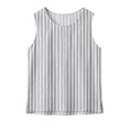 thumbnail image 6 of BUIGTTKLOP Womens Cotton Linen Tank Tops Summer Casual Crew Neck Sleeveless Top Loose Fitted Basic Tunic Shirts 2026, 6 of 8