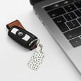 thumbnail image 6 of Goofa Boba Milk Tea Printed Rectangular Metal Keychain Bag Charm Floral Charm for Purse Keys Metal Keyring Gift for Women Accessories, 6 of 7