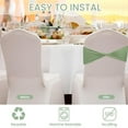 thumbnail image 4 of 150 Pcs Spandex Chair Sashes Bows Stretch Chair Cover Bands Elastic Ties Bands Slider Sashes Without Buckle Decorations for Wedding Party Events Ceremony Birthday(Sage Green), 4 of 14
