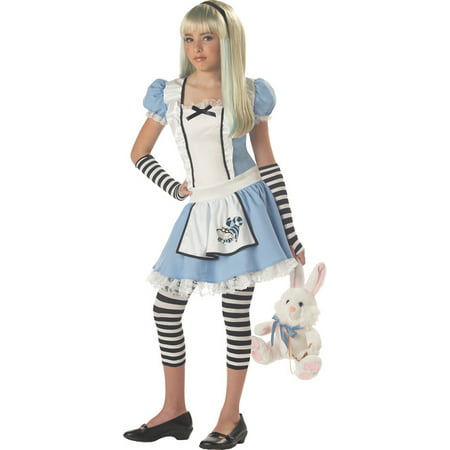 Morris Costumes Girls Storybook Alice In Wonderland Dress 10-12, Style CC04012LG