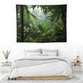 thumbnail image 3 of ONETECH  Tropical Green Plant Tapestry Wall Hanging, Palm Tree Leaves Rainforest Jungle Nature Room Wall Art Tapestries, Forest Aesthetic Wall Tapestry for Bedroom College Drom Home Office, 3 of 7