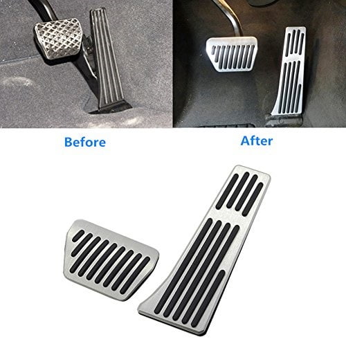jaronx for bmw no drill gas brake pedal, anti-slip aluminium alloy at accelerator brake pedal ...