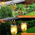 thumbnail image 1 of Solar Mason Jar Lights String Fairy Star Firefly Jar Lids Lights with Hangers,Jars and Battery Not Included,Perfect for Outdoor Garden Patio Party Decorations, 1 of 7