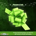 thumbnail image 5 of PMU Pull String Bows - Gift Bows for Wedding, Birthdays & Anniversaries - Ribbon Bows for Flowers & Basket Decoration - Large Bow for Gift Wrapping - 5 Inch 20 Loops Lime Green- (3/pkg) Pkg/1, 5 of 6
