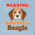 thumbnail image 3 of Inktastic Beagle Dog Protected by Baby Burp Cloth, 3 of 3
