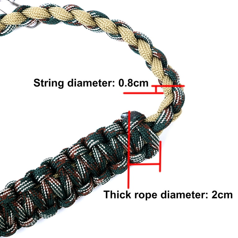 NUZYZ Braided Fishing Lanyard Ergonomic Design Colorful Fly Necklace  Fishing Rope Tools Holder for Outdoor