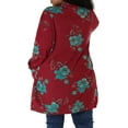 thumbnail image 3 of MODA NOVA Junior Plus Size Floral Cardigan Lightweight Open Front Knit Cardigan, 3 of 5