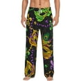 thumbnail image 2 of Kdxio Mardi Gras Surface Print Men's Sleep Pajama Pant Lounge Pants with Pockets, 2 of 8