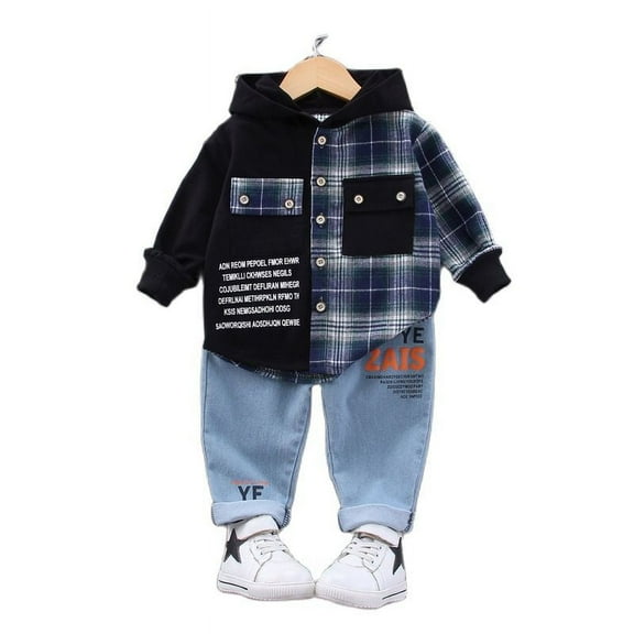 Boys' clothing suit children's leisure spring and autumn 2-piece leisure suit 1-4 years old baby clothes
