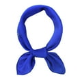 thumbnail image 1 of Pañuelo multiusos Jumpingount para mujer bufandas de cuello ligeras transpirables moda azul oscuro 70*70CM, 1 of 6