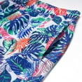 thumbnail image 3 of Pantalones cortos de baño para hombre, forro de malla con cordón elástico, bolsillo lateral, traje de baño de secado rápido para hombre, para fiesta, playa, surf, azul, 2XL, 3 of 6