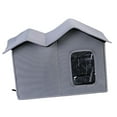 thumbnail image 2 of Refugio plegable para mascotas, casa para perros, impermeable, para gatos salvajes, casa para mascotas al aire libre Gris, 2 of 9