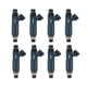 thumbnail image 1 of Juego de 8 repuestos de inyectores de combustible 842-12236 23250-0F010 Reemplazo profesional 23250-50040 23250-46080 Apto para RAM 2500 3500 Soledad Inyector de combustible, 1 of 8