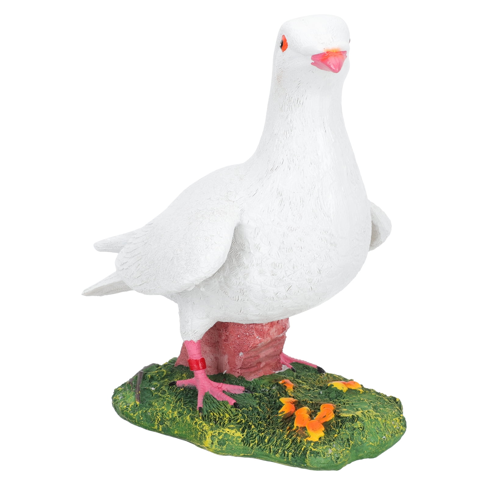 Garden Rabbit Statue Pigeon Decor Simulation Ornament Miniature Bird Sculpture
