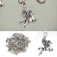 thumbnail image 3 of DIY Craft Pendant Accessories Deep Silver Cupronickel for Bracelet Making (100pcs styles), 3 of 8