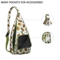 thumbnail image 4 of Farmhouse Floral Crossbody - Rustic Sunflower & Butterfly Pattern, Multi-Pocket Anti-Theft Daypack, 4 of 4