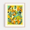thumbnail image 2 of Deja vu - Illustration Geometric Modern Art Abstract Surrealism Mid-Century Modern Bauhaus Pattern Unframed Wall Art Print 36 x 48 inches, 2 of 13