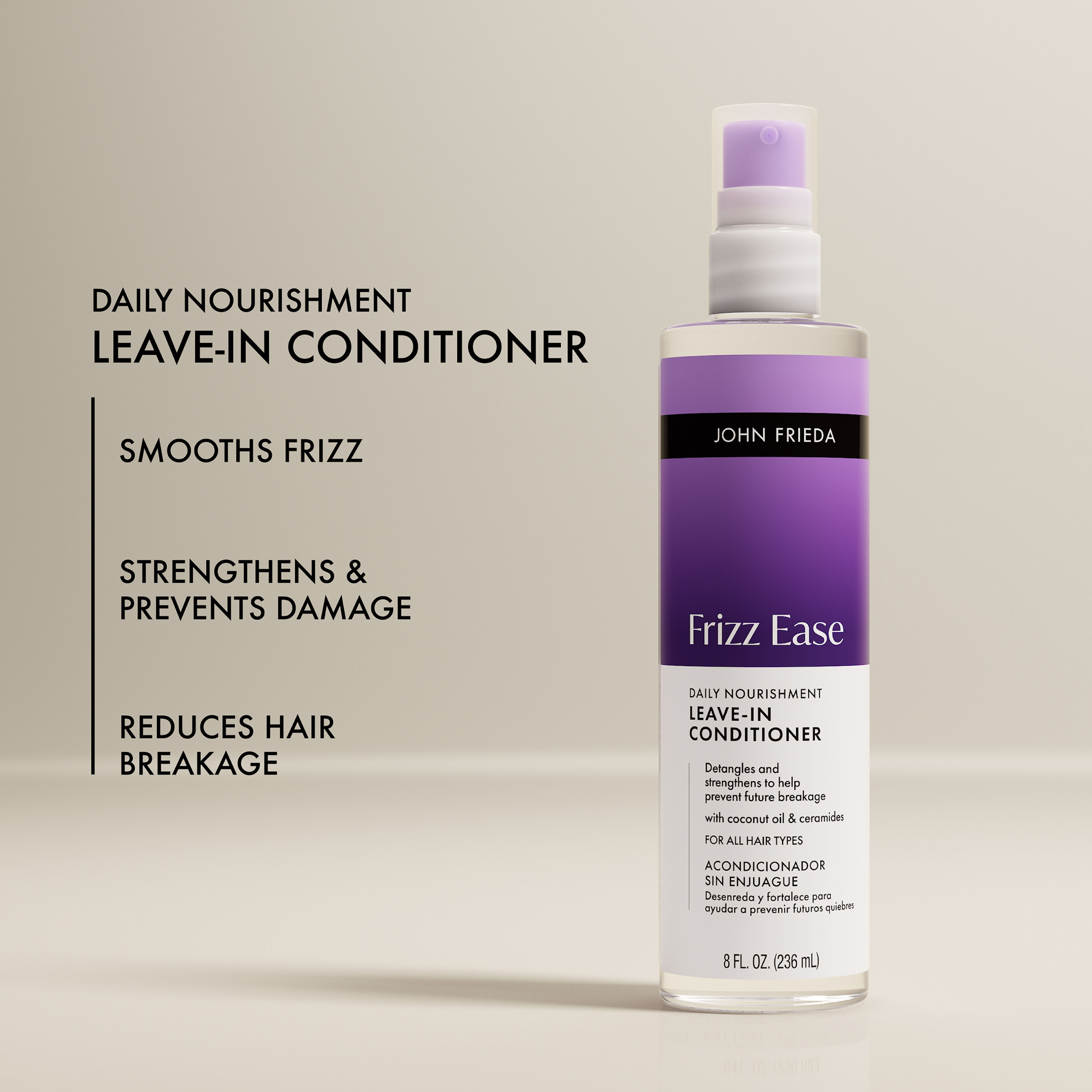 John Frieda Frizz Ease Daily Nourishment Leave-In Conditioner photo 4