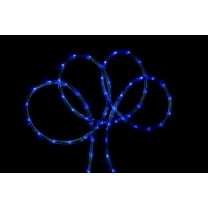 Northlight Flexible Incandescent Outdoor Christmas Rope Light - Blue - 100' Blue Wire