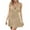 Khaki, variant on JAKANYQ Women Swimwear Hollow Out V-Neck Waist Beach Cover Up Dress Sexy Summer Vacation Maxi Dress Cozy Hawaii Tropical Brazilian Beachwear