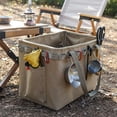 thumbnail image 3 of Bolsa de almacenamiento de herramientas para acampar, contenedor plegable, bolsa de Picnic, bolso de mano para cocinar en casa al aire libre , Caqui Baoblaze Bolso de picnic, 3 of 8