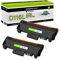 greencycle MLT-D116L Toner Cartridge Replacement Compatible for Samsung MLTD116L 116L Use for Xpress SL-M2825DW SL-2835DW SL-2885FW SL-2875FD SL-2875FW SL-M2625D Printer (Black, 2-Pack)