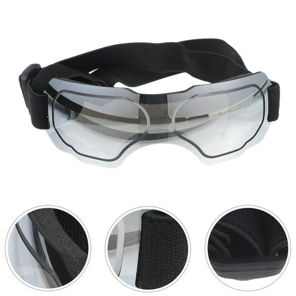 UPGRATOR 1Pack Pet Goggles Silver Color Round Shape for Small Dogs with UV Protection