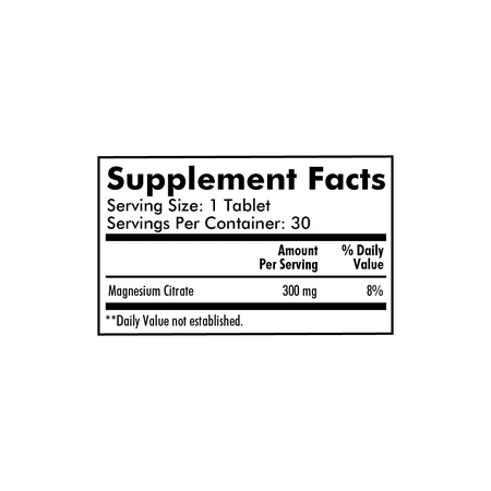 Santo Remedio Magnesium Capsules, Dietary Supplement, 300 mg, 30 Count
