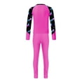 thumbnail image 6 of zdhoor Girls Rash Guard Set Sun Protection Swimsuit Swim Top with Swim Legging Set UPF 50+ Swimwear Hot Pink 6, 6 of 7