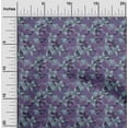 thumbnail image 2 of oneOone Cotton Poplin Twill Violet Fabric Tropical Leaf Sewing Fabric By The Yard Printed Diy Clothing Sewing Supplies 56 Inch Wide, 2 of 5