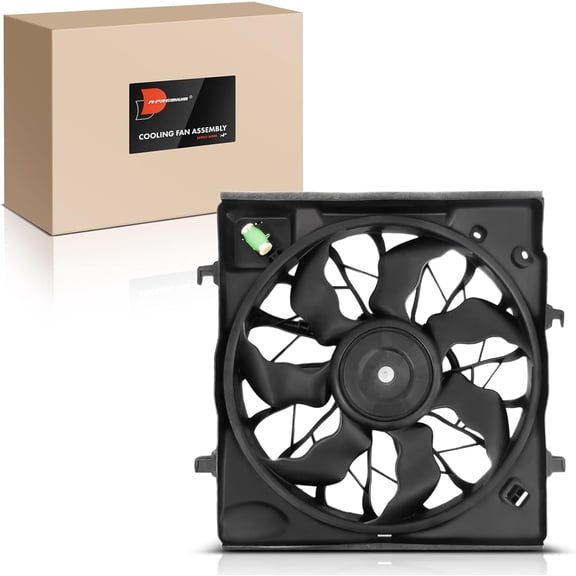 A-Premium Engine Radiator Cooling Fan Assembly Compatible with Select Kia Models - Optima 2016 2017 2018 2019 2020 - Replace# 25380D5280