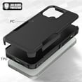 thumbnail image 2 of Decase Heavy-Duty Rugged Case for iPhone 15 Pro,Dual Layer Military Grade Drop Protection Anti-Fingerprint Anti-Scratch Hard Cover Silicone Bumper Shockproof Case for iPhone 15 Pro,Black, 2 of 5