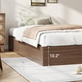 thumbnail image 3 of Bed Frame with 2 Storage Drawers, Wooden Low Profile Bed Frame, No Headboard, Wood Slat Support, Noise Free, No Box Spring Needed, Easy Assembly, 3 of 7